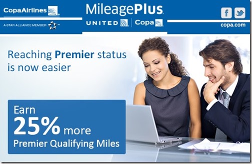 United Mileage Plus 25 Percent Premier Qualifying Miles Promotion