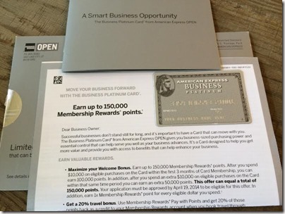 150000 Business Platinum Card Offer Details