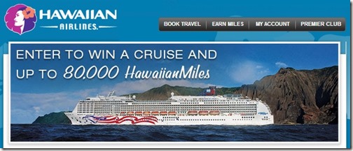 Hawaiian Airlines 80000 miles giveaway