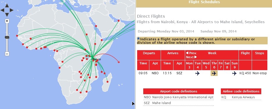 Kenya Air Flight Time Tables jpg Points Miles Martinis