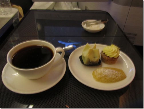 British Airways First Class Coffee And Snacks