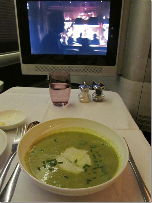 British Airways First Class Soup