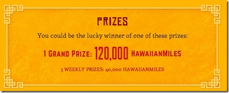 Hawaiian Airlines Be In Bejing Contest Prizes