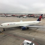 a large airplane on the tarmac