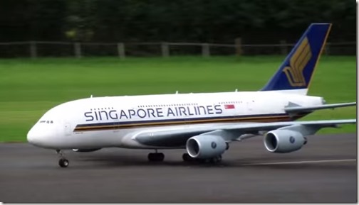Remote Control Singapore Airlines A380