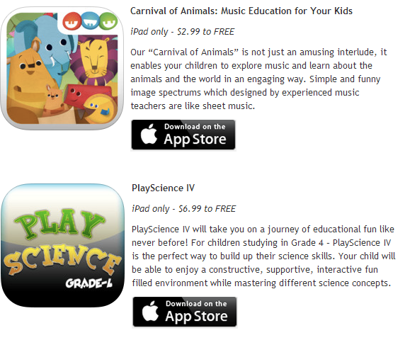 pmm free apps for kids