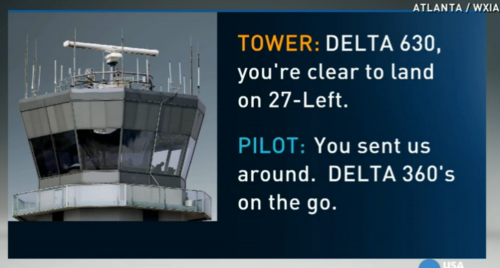 a tower with a pilot's antenna