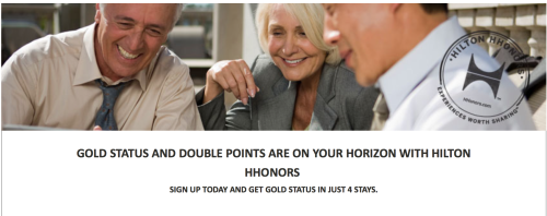 Hilton Gold Status Plus Double Points