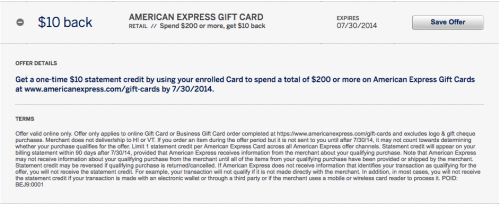 Amex Sync Offer