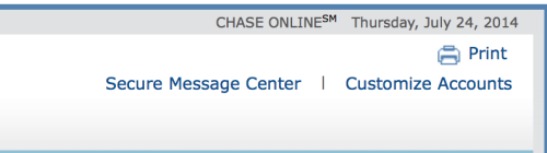 Chase Secure Message