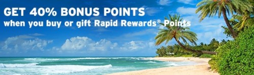 Southwest Buy Points 40 Percent Bonus 2014
