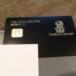 a black card with a white card on it