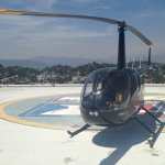 a helicopter on the ground