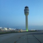 a tower at an airport