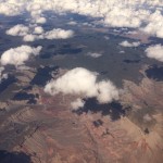 clouds above a landscape