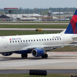 a plane on the runway