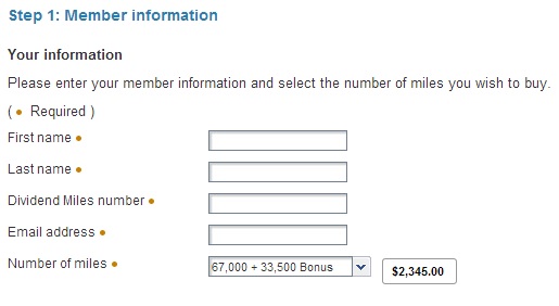 US Airways Purchase Miles Oct 2014 50k Bonus