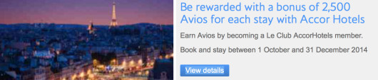 Bonus Avios Points Per Stay