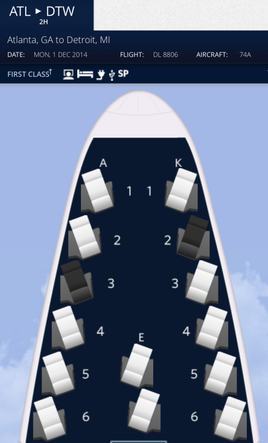 Delta 747 Domestic Flight Repositioning Route Front