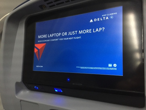 Delta 737-900ER Economy Comfort Entertainment System