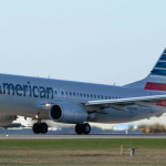 a plane on the runway