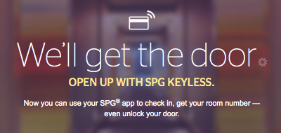 SPG Launches New Keyless Check-In