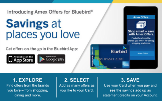 amex offers bluebird app
