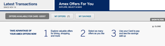 american express offers for you