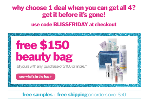 a advertisement for a beauty bag