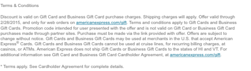 100% Off Purchase Fees On American Express Gift Cards