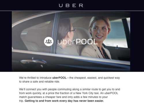 Uber Introduces UberPool Shared Rides In NYC