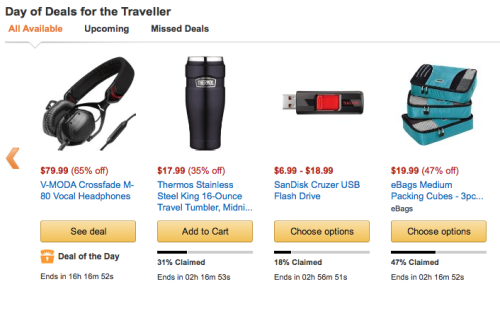 Amazon Day of Deals for the Traveler