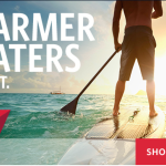 a man on a paddle board