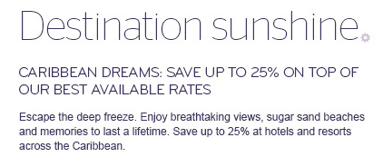 Up To 25% Off SPG Rates In The Caribbean