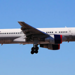 a plane flying in the sky