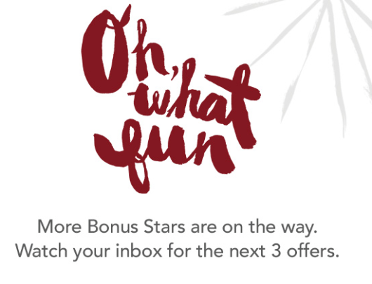 starbucks bonus stars