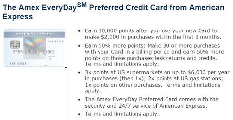 Amex EveryDay Preferred Card