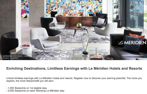 Bonus Points at Le Meridien