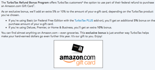 Get Up To 10% Bonus On Tax Refund With TurboTax And Amazon