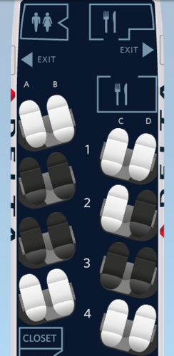 Delta 757-200 Transcon Business Elite