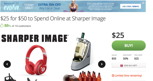 Update: Sharper Image Groupon + Sale = Amazing Deals!