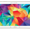 a tablet with colorful background