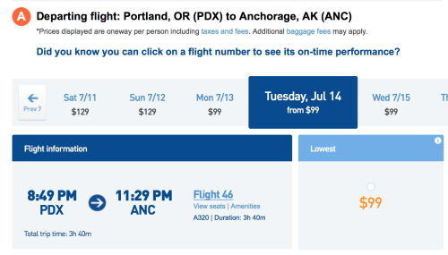 Deal Alert: Cheap Flights to Alaska for $99 each-way