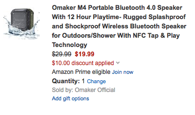 Amazon: Omaker Portable Bluetooth Speaker 70% Off!