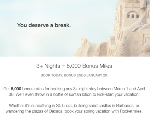 Your Spring Vacation + 5,000 Bonus Miles/Points