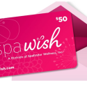 a pink gift card with an envelope