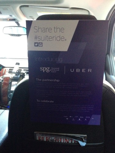 15,000 Starpoints With SPG and Uber