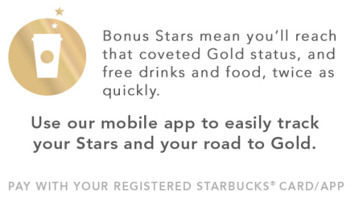 Starbucks Rewards: Double Stars (Targeted)