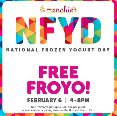 Free Frozen Yogurt January 6th!