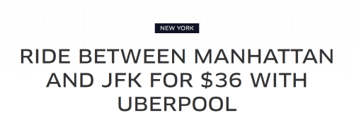 Uber Lowers Rates to JFK Airport